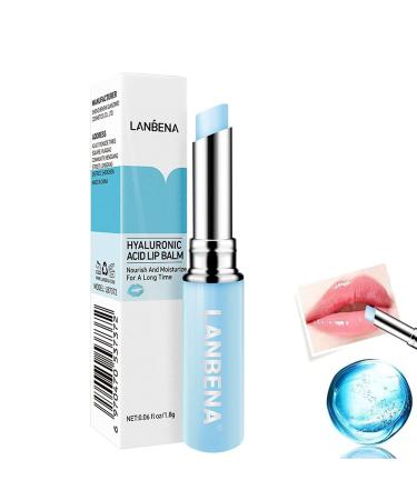 Hyaluronic Acid Lip Balm Long-lasting Nourishing Moisturizing Lips Reduce Fine Lines Relieve Dryness Protect Lip Skin Natural Extract Lip Balm (New Packing)