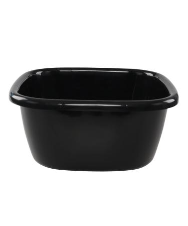 Saedy 18 Quart Wash Basin Tub, Plastic Dishpan 1 Pack, Black