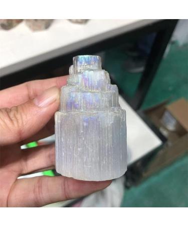 Natural Stones Quartz Crystal Aura Selenite Towers Gemstones Reiki Decoration - (Color: Selenite Size: 50-60mm) - Buy Online on GoSupps.com