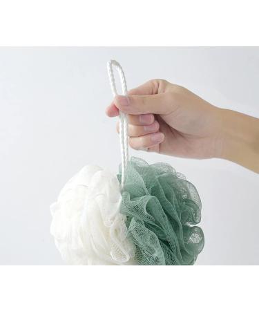 SEVENHEAD Bath Sponge Shower Loofahs - Set of 4 | 50g/Piece | Mesh Pouf Scrunchies for Body Wash - 4 Colors - Buy Online on GoSupps.com