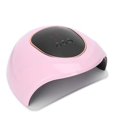 Professional Nail Dryer 72W UV LED Lamp Gel Nail Polish Curing Machine Nail Art Manicure Tools with 3 Timer Settings Smart Automatic Sensor LCD Display(Pink)