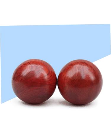 Cabilock 2-Piece Wooden Massage Roller Balls | Rosewood Muscle Roller Tools 6cm x 6cm | Classic Massage Therapy - Buy Online on GoSupps.com