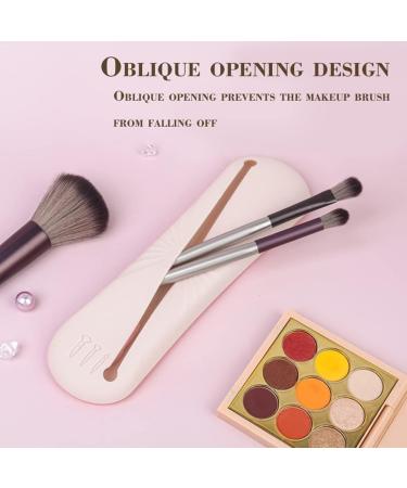 XMASIR Travel Makeup Brush Holder - Portable Silicone Cosmetic Case Bag for Face Brushes - Soft Organizer for Travel (Khaki - Buy Online on GoSupps.com