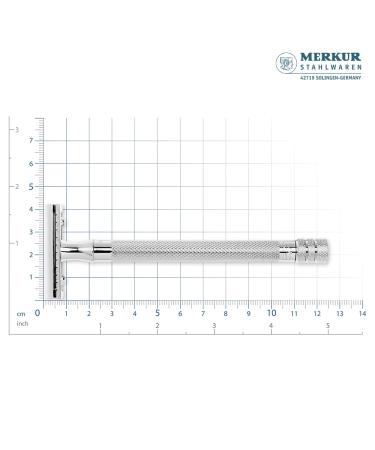 Buy MERKUR 24C Safety Razor for Women - Extra Long Handle 10 Double Edge Blades Chrome Finish - Made in Germany - International Shipping Available - Buy Online on GoSupps.com
