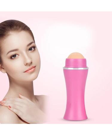 RIYAN Face Oil Absorbing Roller Volcanic Stone Blemish Remover Face Oil Removing Rolling Stick Ball Pink - Buy Online on GoSupps.com