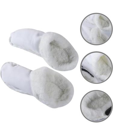 BESTOYARD Women's Fluffy Clog Slippers - Comfortable Wool Insoles for Sandals & Shoes - Slip-On Panel Inserts in White - Buy Online on GoSupps.com