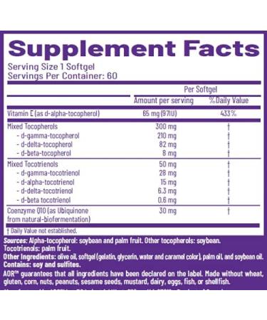Advanced Orthomolecular Research AOR Total E 60 Softgels - Buy Online on GoSupps.com