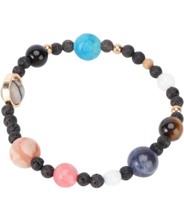SOIMISS 2 pcs Natural blue sandstone eight planets bracelet planetary wrist chain galaxy system bracelet men bracelet trendy bracelets for women Wrist Ornaments Wrist Jewelry Fashion Miss 6.8X6.8cmx2pcs As Shownx2pcs - Buy Online on GoSupps.com