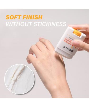 ATOPALM Outdoor Sun Stick SPF50+ PA++++ 21g | Non-Greasy Matte Mineral Sunscreen | Soothing Skin Care | Facial Moisturizer with SPF | Korean Sun Protection - Buy Online on GoSupps.com