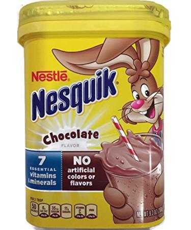NesQuik Chocolate Drink Mix Powder, 9.3 Oz (Pack of 2) 9.3 Ounce (Pack of 2)