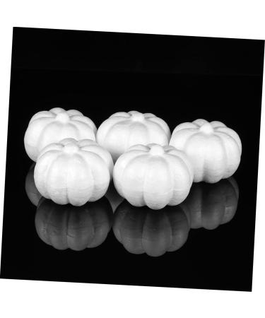 Alipis 30 Pcs White Foam Pumpkins for Crafts Fall Decorations for Home Pumpkin Centerpiece Homemade Ornaments Halloween Jack o Pumpkin White Decor Blue Home Decor Vegetable Fake Pumpkin - Buy Online on GoSupps.com