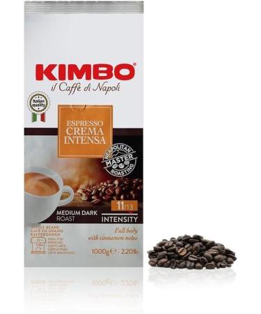Italian Gourmet Caf en Grains Kimbo Espresso Crema Intensa Torr faction Medium Dark Intensit 11/13 Corps Plein Notes de Cannelle Id al Espresso/Cappuccino 6 x 1 kg + Italian Gourmet Polpa - Buy Online on GoSupps.com