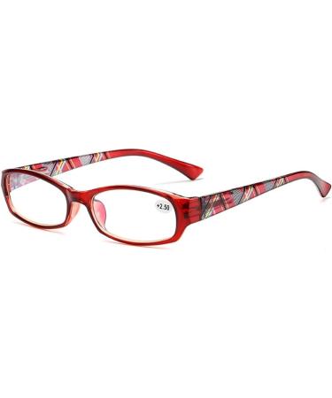 Buy IYNWBJTS Fashion Pattern 013 Purple Reading Glasses - Stylish & Comfortable 2.50 Prescription Eyewear for Elderly - Buy Online on GoSupps.com