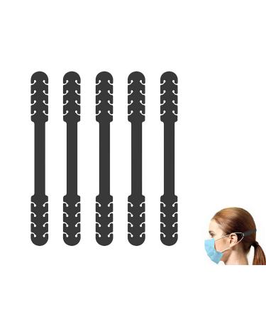 Miesherk 5PCS Mask Extender Adjustable Extender Anti-Tightening Holder Band for Ear Protection Decompression Ear-Loop Anti-Slip Extension Hook Silicone Earsaver (Black) - Buy Online on GoSupps.com