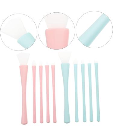 Ipetboom 2 Sets Silicone Makeup Brush Lip Skincare Brush for Mud Eye Makeup Applicator Silicone Facial Mask Brush Eyeliner Applicator Silica Gel Eyeliner Brush Lips - Buy Online on GoSupps.com