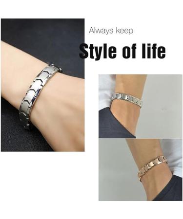 Prostapower Magnetic Copper Band Ellorea Magnetic Copper Prostate Band Adjustable Length Simple and Fashionable Quantum Magnetic Bracelet (Black ONE Size) Black One Size - Buy Online on GoSupps.com