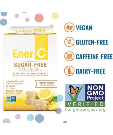 Conquitlam BC V36C2 EnerVitamin C Lemon Ginger 2 x 30 PacketsSachets Pack of 2 - Buy Online on GoSupps.com