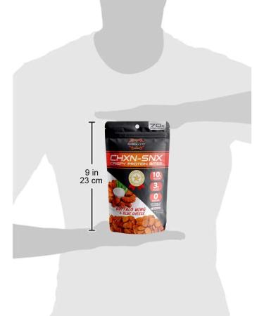 Barn Dad Nutrition CHXNSNX Crispy Protein Bites - Buffalo Wing Blue Cheese | 70g Protein | 6.16oz Bag - Buy Online on GoSupps.com