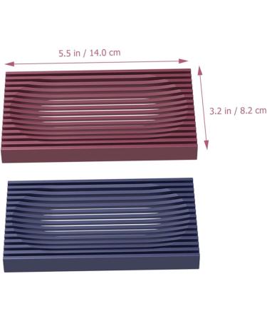 Ciieeo 4 Pcs Soap Box No Punch Soap Holder Coaster Rack Draining Soap Case Soap Rack Kitchen Appliances for Y Shaped Metal Rod Non-slip Soap Dish Travel Shopping Cart Christmas - Buy Online on GoSupps.com