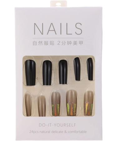 DIY Long Square Head Self-adhesive Stickers Detachable Full Cover Fake Nails Acrylic Manicure(1) - Buy Online on GoSupps.com