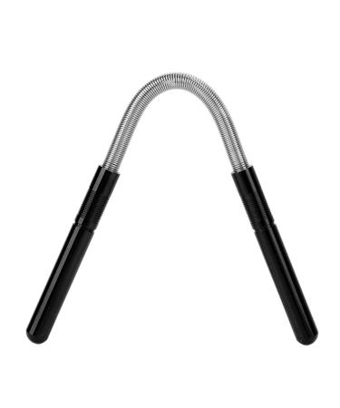 Face hair remover stainless steel manual hair roll Epilierer Beauty Spring Threading Tool cleaning face hair make-up for face lip hair removal (black)