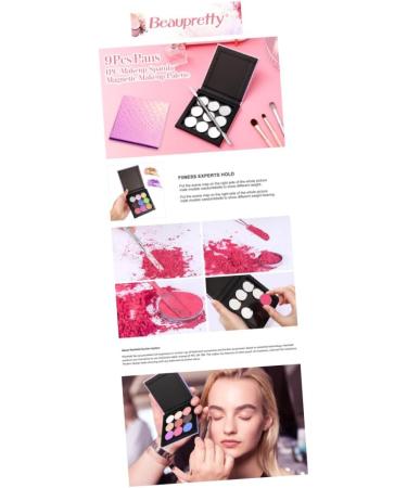 Buy Magnetic Makeup Palette Set - Empty Cosmetics Holder for Eyeshadow & Blush - Ideal for Travel - Buy Online on GoSupps.com