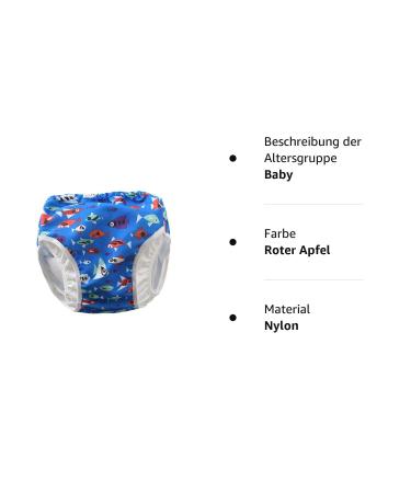 New Adorable Reusable Baby Swimming Diapers for Toddlers 0-4 Years | Red Apple Swim Trousers (S - 15-22LB) - Buy Online on GoSupps.com