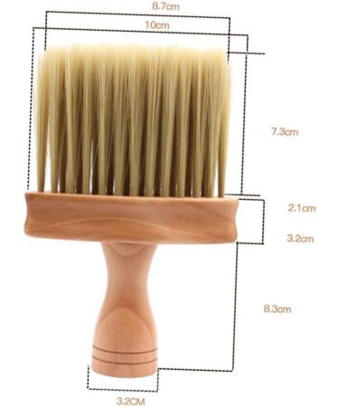 minkissy Face Duster Hair Cutting Neck Duster Barber Neck Brush Hair Sweep Brush Barber Hair Duster Hair Duster Brush Barber Neck Duster Shaving Brush Wooden Haircut Set Sharpen M Picture 1 - Buy Online on GoSupps.com