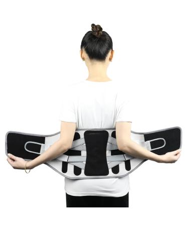Back Brace for Lower Back Pain Relief Lumbar Support Belt Ergonomic Design and Soft Breathable Material for Herniated Disc Sciatica (Black XX-Large) Black XX-Large