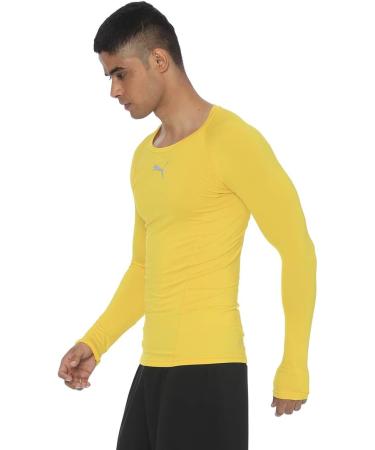 PUMA Men s LIGA Baselayer Tee LS Shirt M - Cyber Yellow | Shop Internationally! - Buy Online on GoSupps.com