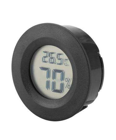 Mini Digital Hygrometer Thermometer | Indoor Humidity Temperature Monitor with Large LCD Display and Backlight for Reptile - Black - Buy Online on GoSupps.com