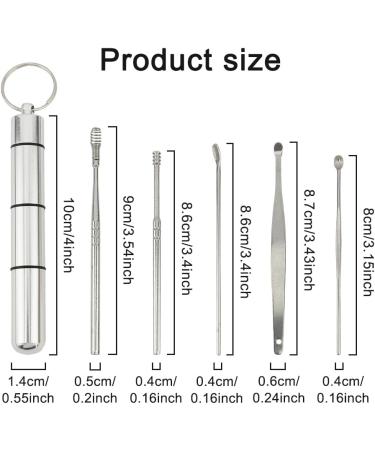 9-Piece Stainless Steel Ear Cleaner Set - Safe Ear Wax Removal for Adults & Children with Box - Buy Online on GoSupps.com