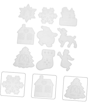 STOBOK 9pcs Christmas Silicone Molds Resin Epoxy Resin Elk Key Holder Pendant Casting Molds Making Tools - Buy Online on GoSupps.com