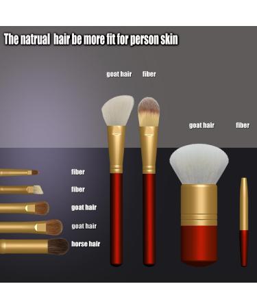 Premium OYE Goat Hair Makeup Brush Set - Luxury Gift for Birthday | Superior to Horse Hair & Synthetic Brushes - Buy Online on GoSupps.com