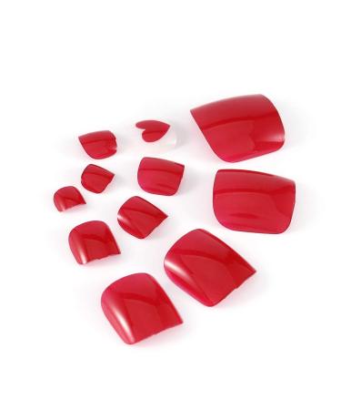 Brishow Artificial Foot Toenails - 24pcs Acrylic Stick-On Toenails for Women & Girls - Perfect Fake Toenails for a Stylish Look - Buy Online on GoSupps.com