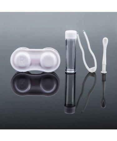Yucool Colorful Contact Lens Container Set - Travel Holder No Leak Storage with Tweezers Removal Pistons & Mini Bottles - Buy Online on GoSupps.com