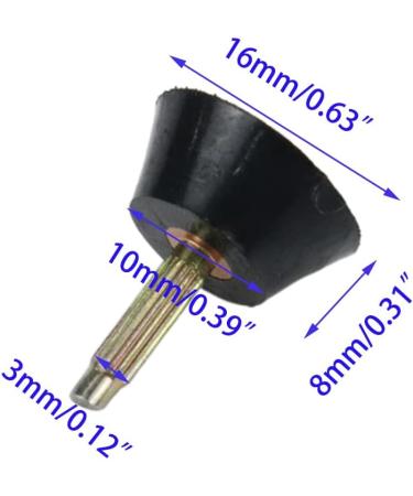 UTALIND 5 Pairs Round High Heel Tip Replacement Dowels | Stiletto Repair Tool for Women | 3mm Metal Pins, Black - Buy Online on GoSupps.com