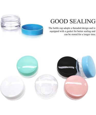 Pudsern 105-Piece 10g Cosmetic Sample Container Set - Empty Round Plastic Jars for Creams Nail Polish Lip Balm & Makeup Storage - 7 Color Options - Buy Online on GoSupps.com
