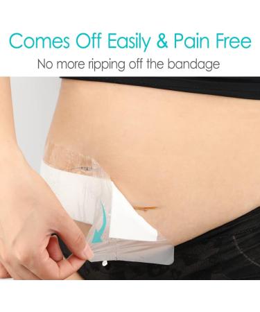 Waterproof Wound Adhesive Bandage Shower Cover Island Dressing Bordered Gauze 4x10 Inch (25 Pack) - Ideal for Knee, Hip, Arm, Leg Incision, Post-Surgery, and Spinal Surgery - Buy Online on GoSupps.com