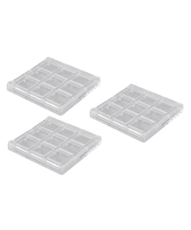 SOESFOUFU 9-Compartment Eyeshadow Case with Lipstick and Makeup Compartment for Travel Storage