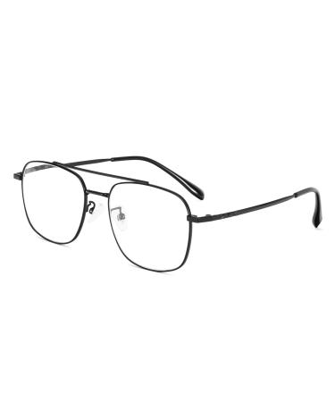 MMOWW Blue light blocks computer titanium glasses metal frame nerd space eye protection video Eyeglasses anti -glare women (black) black 0.0 x - Buy Online on GoSupps.com