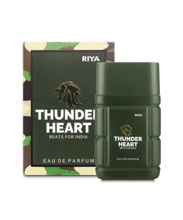 RIYAA THUNDERHEART | BEATS FOR INDIA (Olive Green) | 100 ml Perfume for Men & Women | Unisex Eau De Parfum | Long Lasting Fragrance | Citrus Floral Woody Scent - Buy Online on GoSupps.com