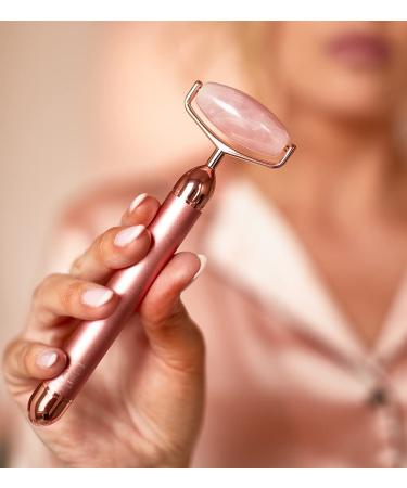 Love My Skin Vibrating Rosenquartz Roller - Luxurious Facial Tool for Glowing Skin | Shop Internationally - Buy Online on GoSupps.com