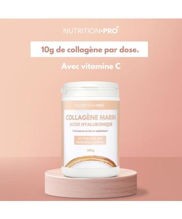 Marine Collagen & Hyaluronic Acid - 300g (powder) | Hydrolyzed | Type 1 | 100% natural | Made in France | Professional nutrition  - Buy Online on GoSupps.com
