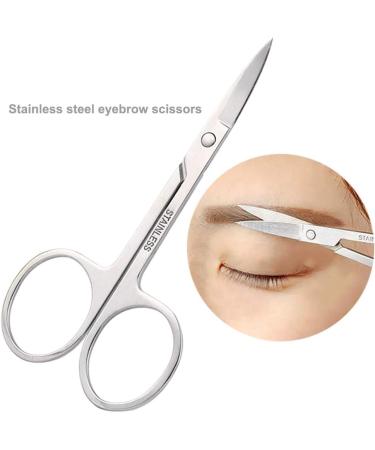 Professional Eyebrow Tweezers Set - 5 Stainless Steel Tools for Precise Plucking & Hair Removal - Buy Online on GoSupps.com
