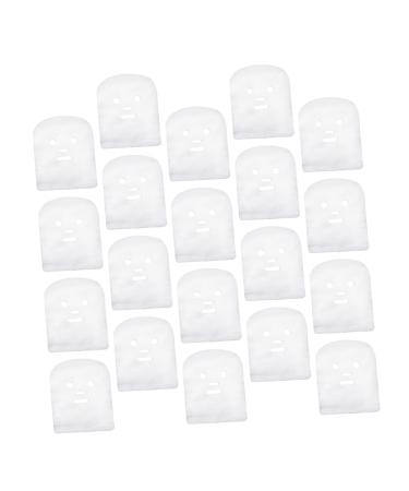 POPETPOP 100 pi ces Lot de Masques Faciaux en Tissu Pr -d coup s Hydratants et Respirants Couvrant le Visage pour Soins Beaut et Spa