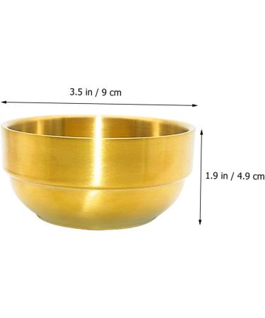 Coophya Foam Dishwasher Bart Soap Cream Bowl Essential Oil Foam Shell Face Cleaning Cup & Hairdressing Accessories Stainless Steel Golden 9x9x4.9cm - Buy Online on GoSupps.com