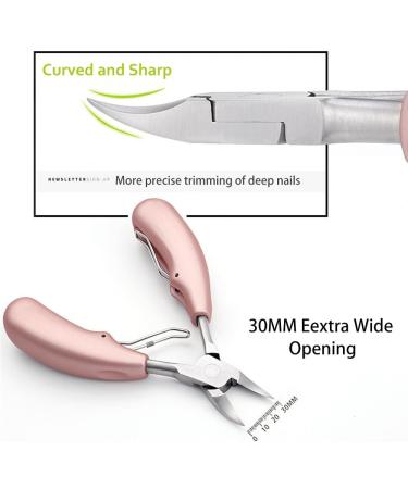 Nail Clippers for Thick Nails Stainless Steel Heavy Duty Toe Nail Clipper Dead Skin Trimmer for Men Seniors Black - Buy Online on GoSupps.com