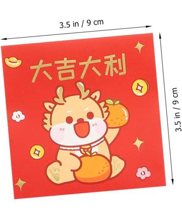 HOMSFOU 6pcs Envelopes Wedding Favors Gifts Creative Red Packet Red Pocket for New Year Dragon Packets Spring Festival Red Packet Dragon Style Red Packet Dragon Bag Paper Lucky - Buy Online on GoSupps.com