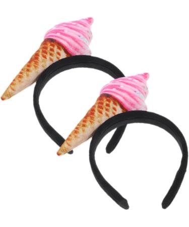 Ice Cream Headband Cone Funny Food on Hair Hoop Ice Cream Party Hat Food Vendor Costume Headpiece for Kids Adults/3304 As Shown - Buy Online on GoSupps.com